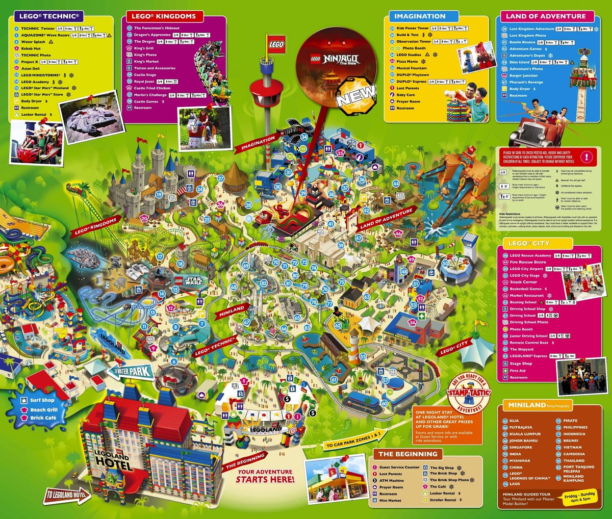 kaart van legoland maleisië