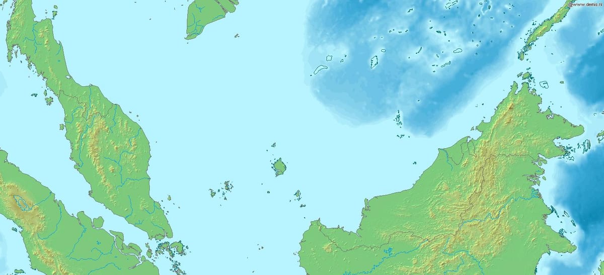 kaart van maleisië 3d