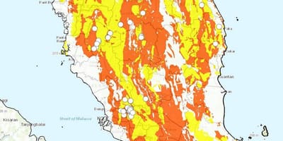 Geologische kaart van maleisië