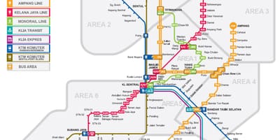 Lrt-kaart maleisië 2016