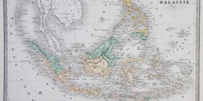 Kaart van maleisië oude