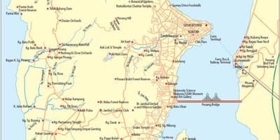 Kaart pulau pinang maleisië
