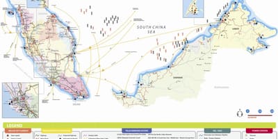 Utility bedrijf dat kaarten maleisië